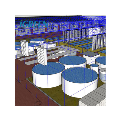 Indoor Ras Fish Farming System Eco Friendly With Hydroponics Compatibility