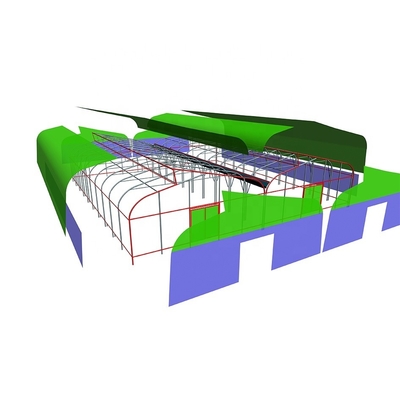 Customized Multi Span Greenhouse Light Deprivation Greenhouse Large Glass Film Type