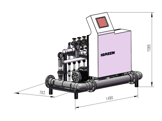 10 Inches Screen Automatic Fertigation Machine High Precision For Water Soluble Fertilizer