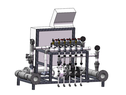 10 Inches Screen Automatic Fertigation Machine High Precision For Water Soluble Fertilizer