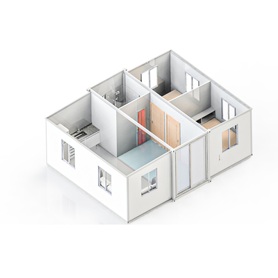 Customizable 40ft Expandable Container House With Gypsum Board Covering 20ft 40ft