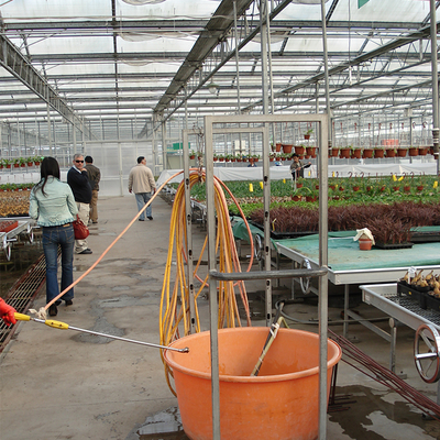 IGREEN Agricultural Venlo Glass Greenhouse  to Grow Flowers and Seedlings