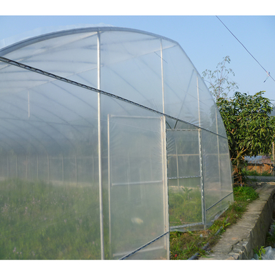 Garden Single Tunnel Greenhouse Eco Friendly Film type For Crop Production