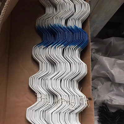 Agricultural Greenhouse Zig Zag Wire Coated For Plastic Film Locking