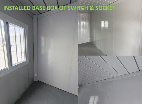 Portable Living Prefabricated Container House For Agriculture Farm In Customized Color